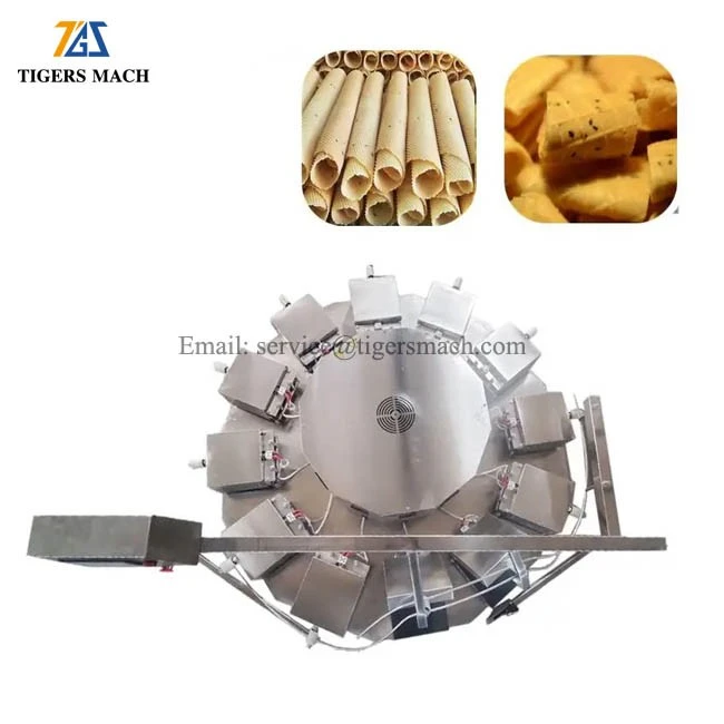 Egg Roll Making Machine For Wafer Stick And Ice Cream Cone factory